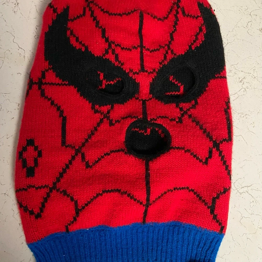 Red and Black Spider Hero Kids Costume Mask